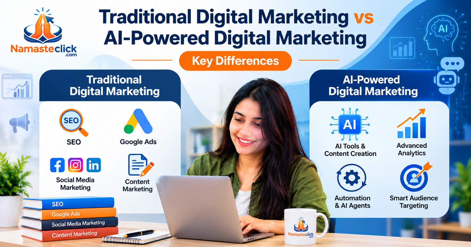 Traditional Digital Marketing vs AI-Powered Digital Marketing